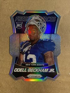 2014 ODELL BECKHAM PANINI PRIZM FRESH FACES SILVER FF11 ROOKIE RC DIE CUT