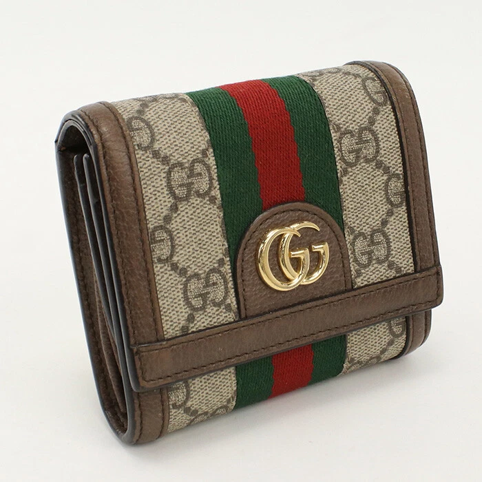 Portefeuille double pli GUCCI 598662 96IWG 8745 Offidia Sherry Line multicolore unisexe
