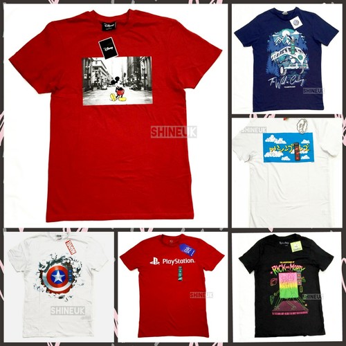 Camiseta oficial verano de varios personajes de televisión/dibujos animados para hombre manga corta PRIMARK | eBay