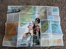 Tidewater and Environs Map by National Geographic Society 1988 The Making of Ame