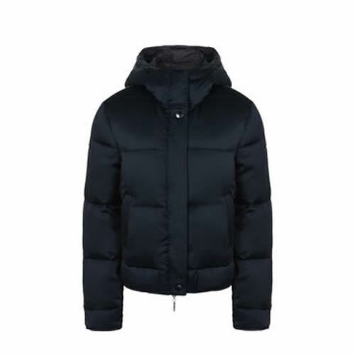 ARMANI JEANS Piumino invernale DONNA 100% piuma D'ANATRA blu navy taglia 40  | eBay