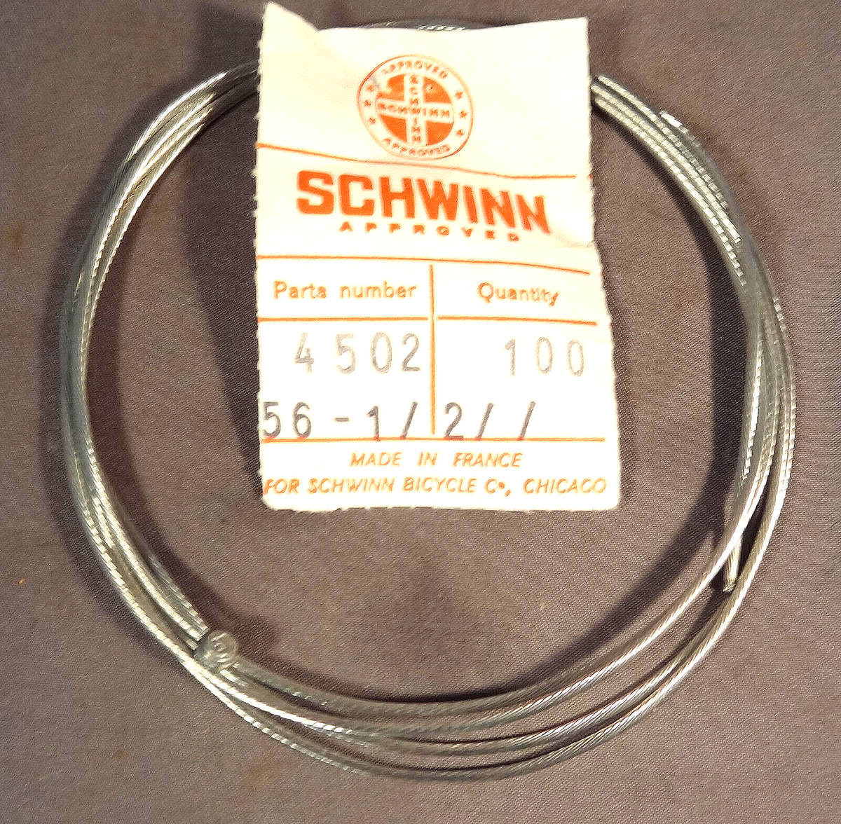 70's US版Oui 70s Schwinn Derailleur Gear Cable Wire Brake Hardware Guide
