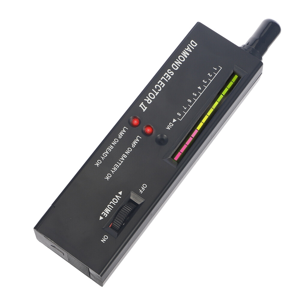 Portable Jewelry Diamond Tester 60x Illuminated Magnifier Jeweler's Tool Set Kit