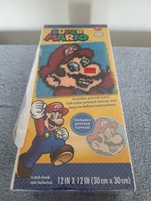 Dimensions Latch Hook Kit 12"X12"-Super Mario Bros.