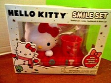 Hello Kitty Toothbrush Holder,Toothbrush, Travel Toothbrush,Rinse Cup New