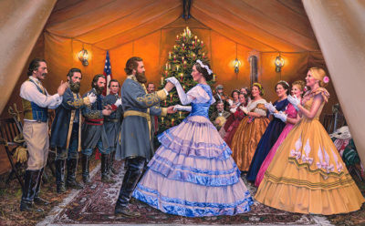 The Virginia Reel  By John Paul Strain 1862 New Artist Proof Exec. Canvas Giclée
