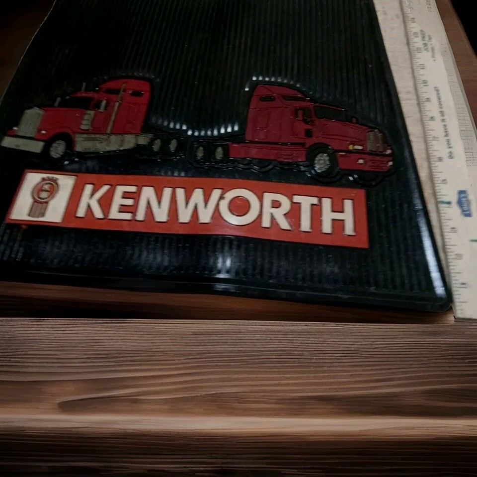 Vintage Kenworth Logo Truckers Tractor Trailer TRUCK Floor Mat. Very
