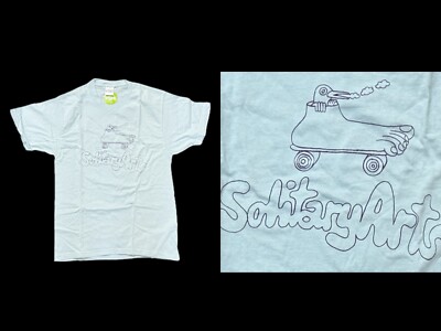 Geoff McFetridge x The Solitary Arts SMALL 2007 DUCKFOOT RIDER Organic T-Shirt