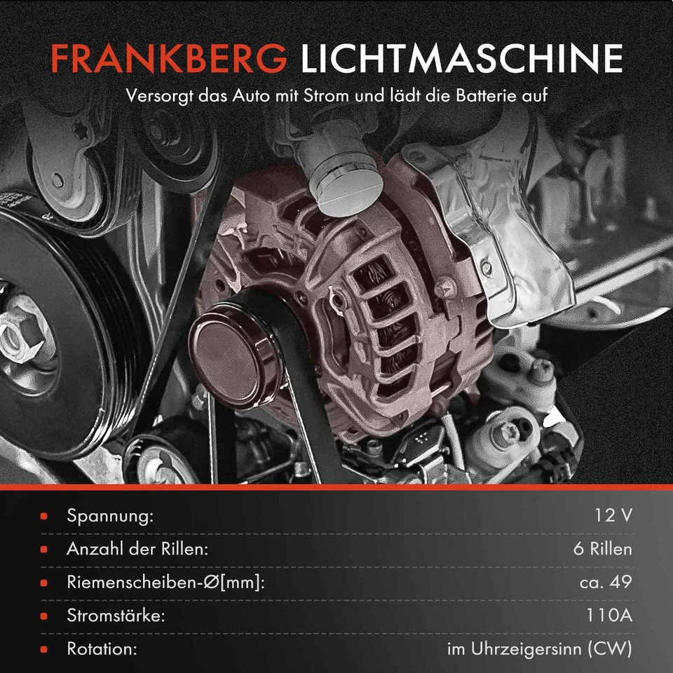 Alternador Generador 110A 14V Para VW Polo Seat Ibiza 3 4 Sportcoupé Skoda - Imagen 3 de 4