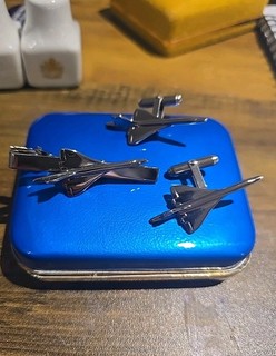 Concorde Cufflinks and Tie Pin Set Cilvedon Collection