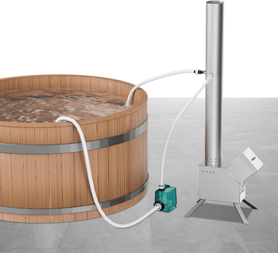 #ad Wood Fired Hot Tub Heater with Titanium Coil for Spas amp; Small Pools $666.99