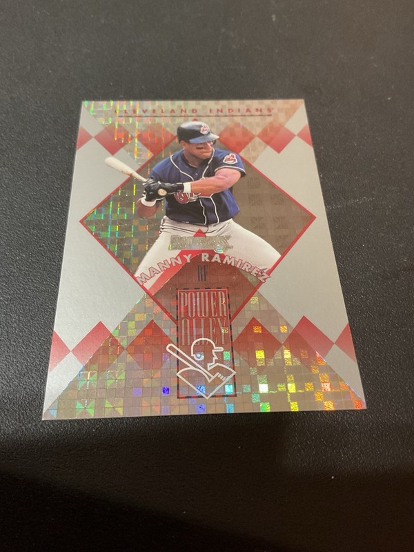 MANNY RAMIREZ 1995 DONRUSS POWER ALLY REFRACTOR-#1063/5000-CLEVELAND INDIANS-#9