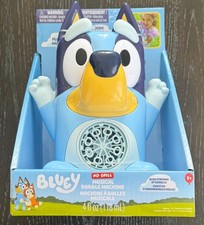 Bluey No-Spill Musical Bubble Machine 4 oz Bubble Solution Kids Toy