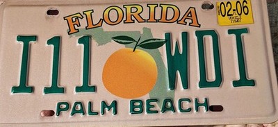 FLORIDA LICENSE PLATE