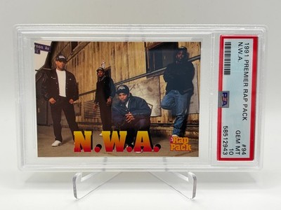 1991 Premier RC ROOKIE Rap  NWA Dr Dre Eazy-E #94 PSA 10 GEM MT Hip Hop ICONIC