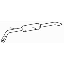 Rear Exhaust Silencer Back Box for Peugeot 3008 BlueHDi 120 1.6 (2016-2017)