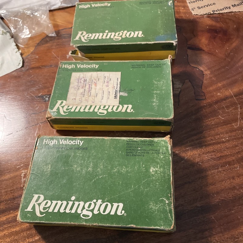 3 Vintage Remington 270 Win. Ammo Boxes Empty 