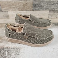 Hey Dude Mikka Braided Mens Loafer Shoes Sz 9 Slip On Loafers Green Vacation