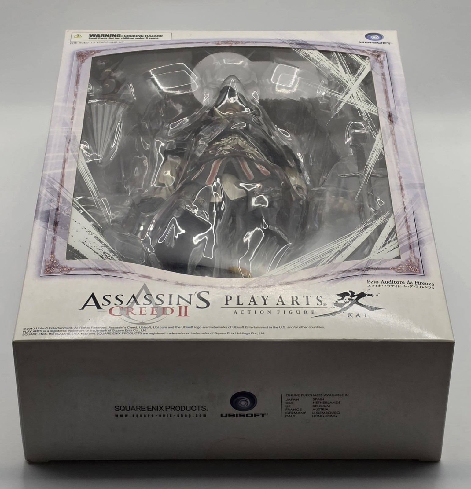 2010 Assassin's Creed II Play Arts Kai Ezio Auditore Factory Sealed Figure image 5