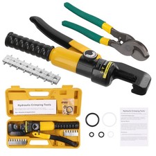 Hydraulische Presszange Crimpzange Set 4-70 mm² Quetschzange Kabelschuhe Zange