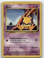 abra 1995 pokemon card Rare 1995 Abra Pokemon Card