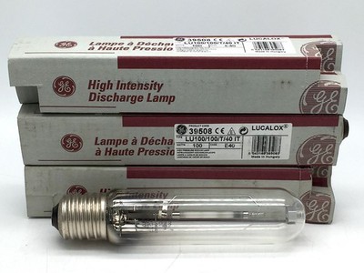 GE Lucalox LU100 100W LU100/100/T/40 IT HPS Lamp E40 Mogul 39508  x3