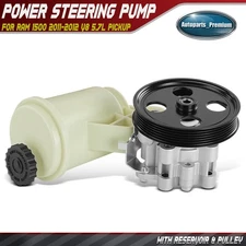Power Steering Pump w/ Pulley & Reservoir for Ram 1500 2011-2012 V8 5.7L Pickup