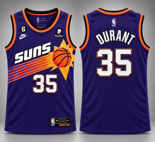 NEW Nike Kevin Durant #35 Phoenix Suns Classic Edition Swingman Jersey Mens 50