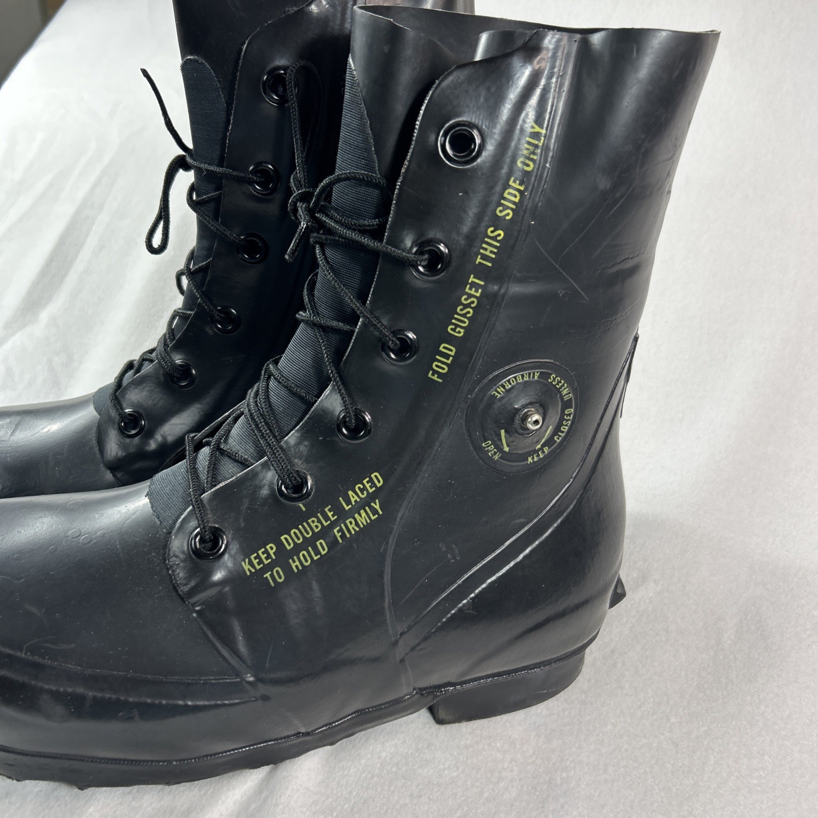 靴 70s US.ARMY Mickey Mouse Boots 10R Genuine US Military Mickey Mouse Boots 10R Bata Black… - Gem
