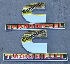 2013 2018 Dodge RAM Cummins Turbo Diesel 2500 3500 Door Emblem SET 68149701AA