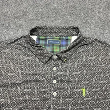 William Murray Golf Polo Shirt Mens 2XL Geometric Performance Stretch Active