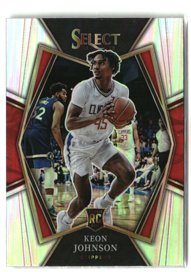 2021-22 Panini Select #115 Keon Johnson Silver Prizms