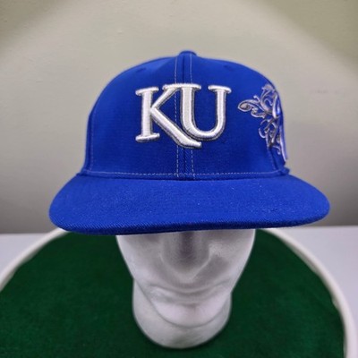 OTAC Kansas Jayhawks KU Kings Baseball Cap Mens Royal Blue One-Fit Hat Sample