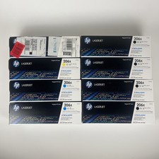 HP 206X 4 Color Toner Cartridge Lot 4 W2110X 2 W2111X 1 W2112X 1W2113X Open Box