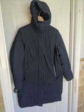Helly Hansen Urban Pro Down Parka Coat Waterproof Blue Medium Mid Length Puffy