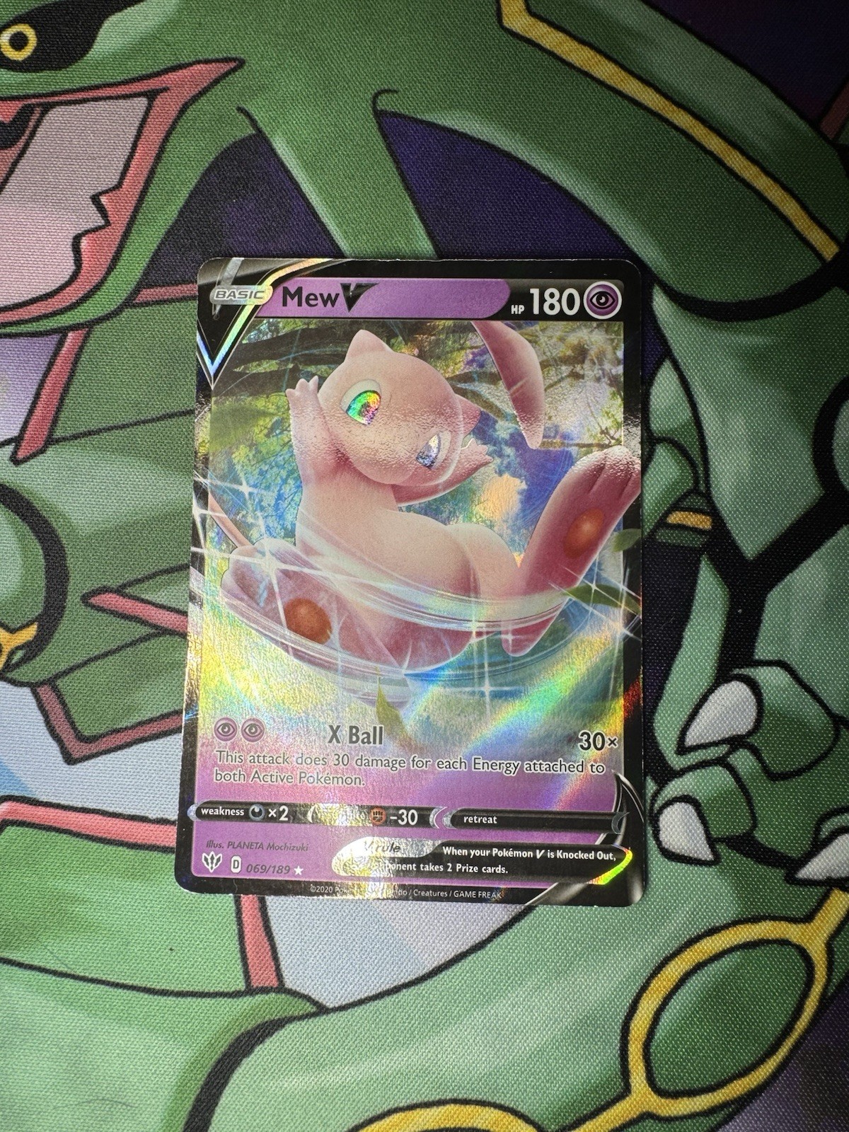 Pokémon SwSh03: Darkness Ablaze Mew V #69/189 Ultra Rare MP