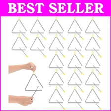 Lightweight 6-Inch Triangles with Metal Strikers for Enjoyable Music Sessions