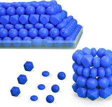 150pcs Silicone Beads - 15mm, Three Shapes Bulk for Keychains, Bracelets  Pens