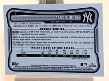 2026 Bowman Chrome Aaron Judge Yankees SKY BLUE MOJO REFRACTOR /499 #1