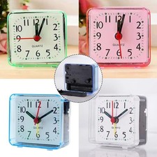 Silent Compact Portable Alarm Clock Travel Quartz Beep Alarm Clock Small Cute
