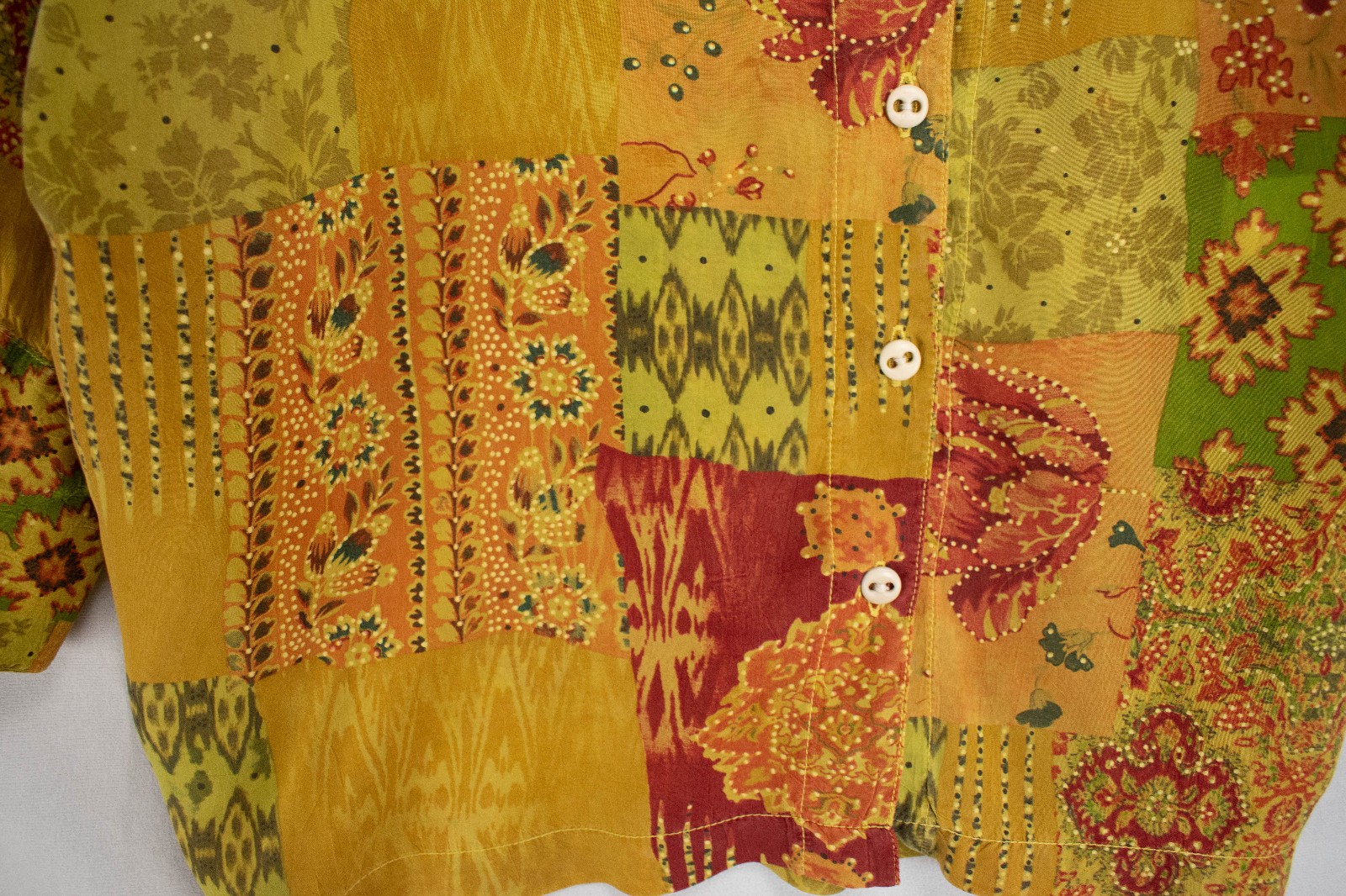 Tianello Multicolored Patchwork Floral Geometric … - image 4