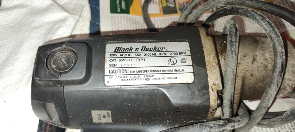 LLAVE DE IMPACTO ELÉCTRICA BLACK & DECKER #6513 BULLDAWG 7.5A 2700-BPM 1/2" Foto 3 de 4
