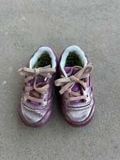 Reebok Classic Leather Metallic Pink Toddler Size 6 Sneakers Athletic Shoes