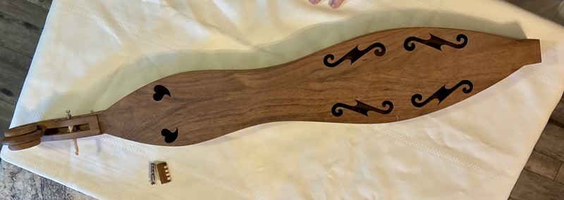 VINTAGE 1970’S KIT MADE DULCIMER WALNUT NOT FINISHED BLUE GRASS TENNESSEE MUSIC