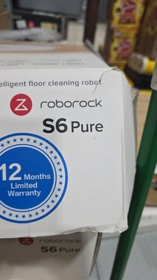 Roborock S6 Pure Robot Vacuum and Mop Multi-Floor Mapping Lidar Navigation white
