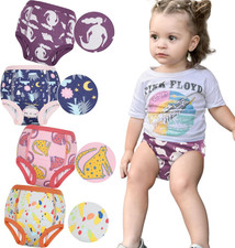 Moomoo Baby Cotton Training Underwear for Boys and Girs 2T-6T,4Pk  Absorbent,Br