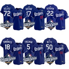 Men's Dodgers Royal 2025 World Series Limited Player Stitched Jersey All Size