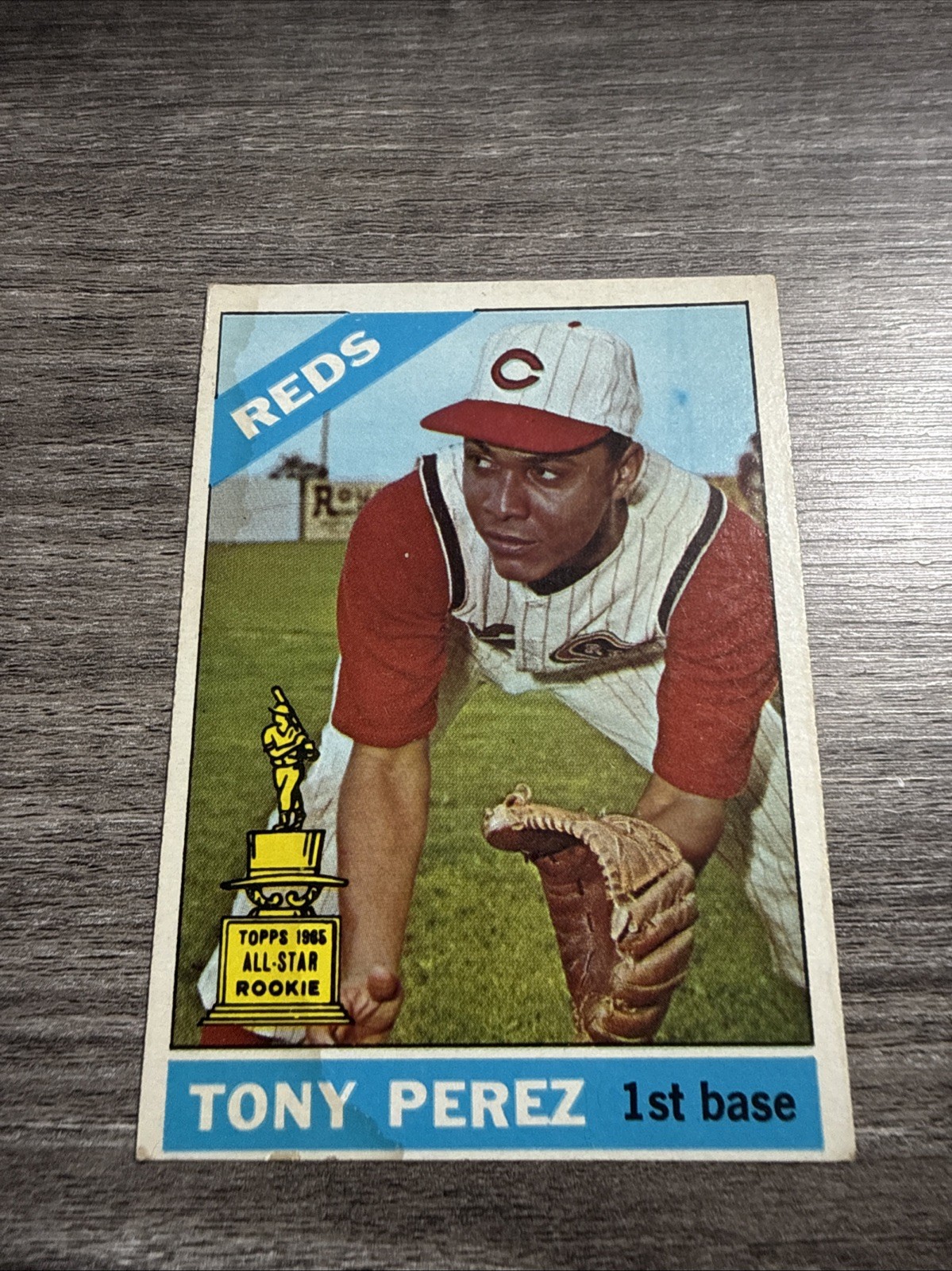 1966 Topps Tony Perez #72 All-Star Rookie Cup HOF Cincinnati Reds EX/Light Stain