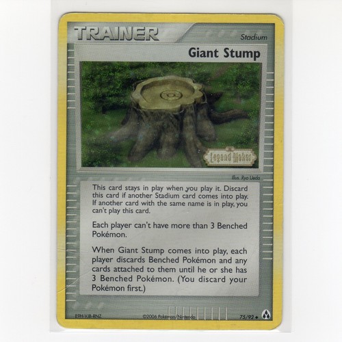 Pokémon TCG Giant Stump 75/92 EX Legend Maker Reverse Holo Karte EN-HP 2006