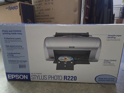 Epson Stylus Photo R220 Inkjet Printer Photo and CD/DVD Print Open Box 